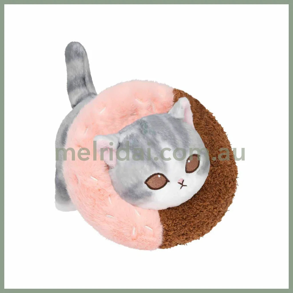 MOFUSAND | COFFEE AND DONUTS Plush Toy Plush Doll 130x130x160mm (Strawberry Chocolate)