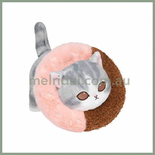 MOFUSAND | COFFEE AND DONUTS Plush Toy Plush Doll 130x130x160mm (Strawberry Chocolate)