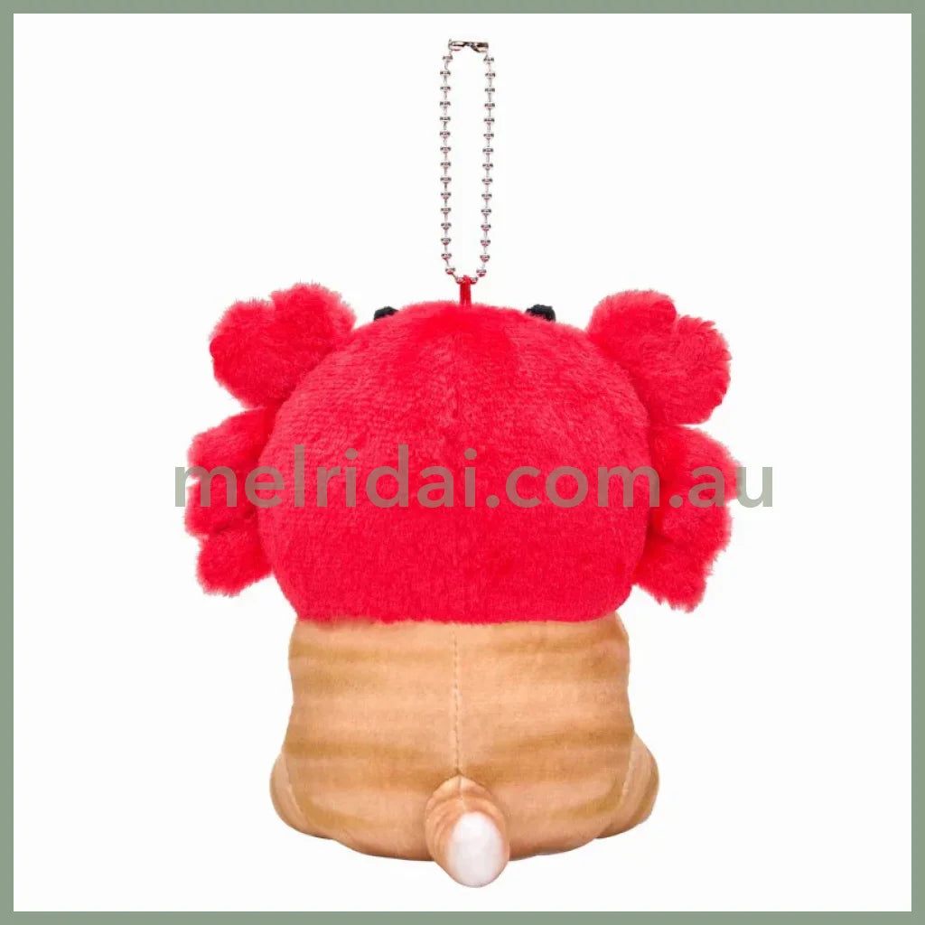 MOFUSAND | Crab Mascot Holder Keychain Bag Charm 140mm x 120mm x 110mm (Sea Creature)