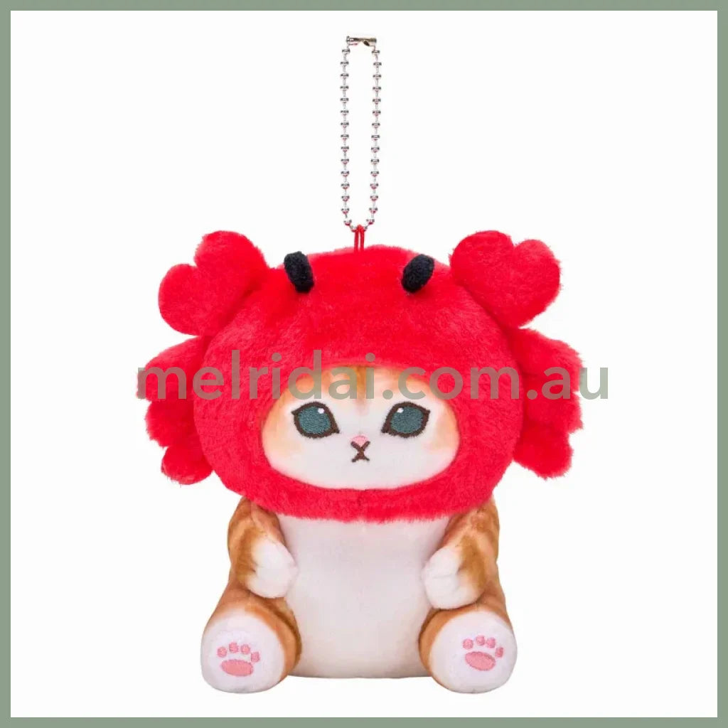 MOFUSAND | Crab Mascot Holder Keychain Bag Charm 140mm x 120mm x 110mm (Sea Creature)