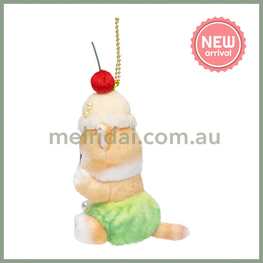MOFUSAND | Cream Soda Cat Mascot Holder Keychain Bag Charm 150 x 80 x 80mm (Diner)