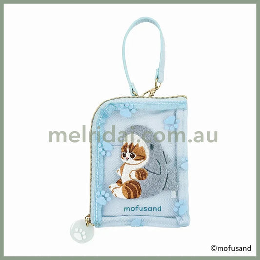 Mofusand | Daily Pouch Flocky With Reel H120 X W90 D10Mm (Nyanko Sweets)