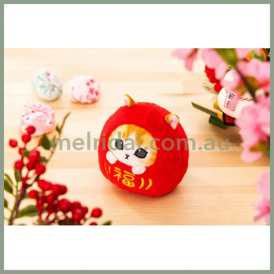 Mofusand | Daruma Plush Toy H100×W100×D110Mm 猫福 达摩造型公仔/手玉/玩偶
