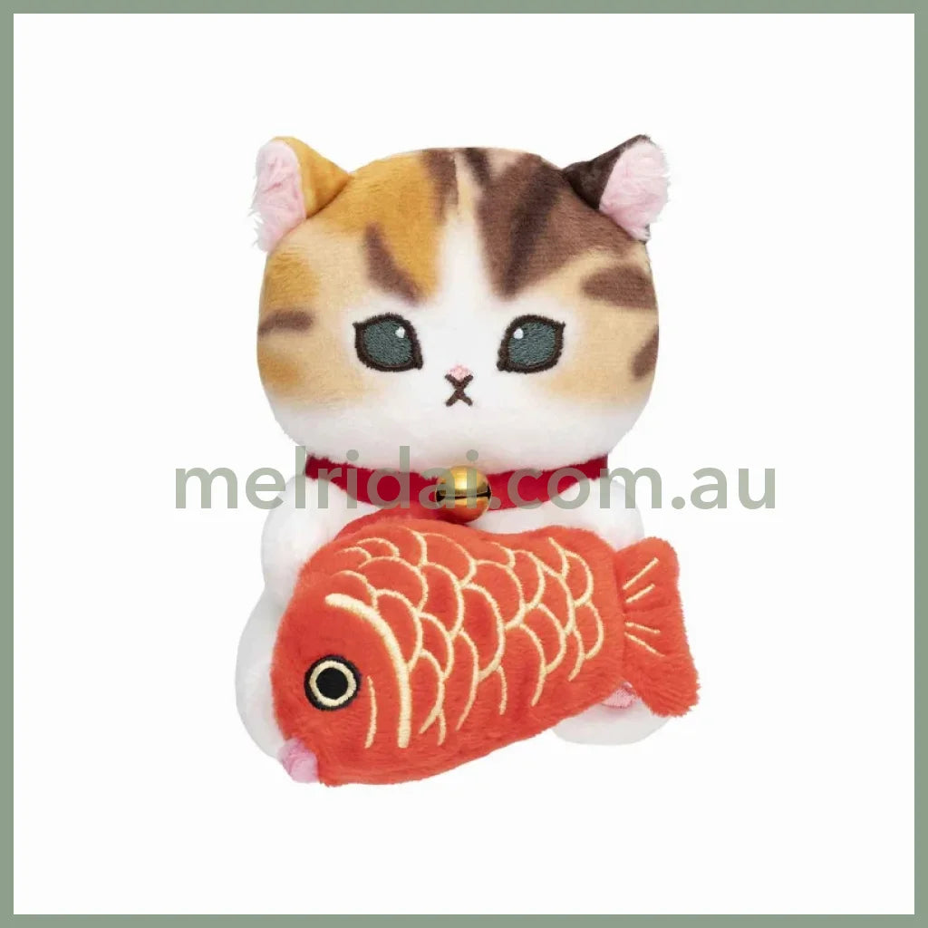 Mofusand | Desktop Hanging Plush Toy H120×W75×D110Mm 猫福 毛绒玩偶/摆件/电脑装饰 めで鯛