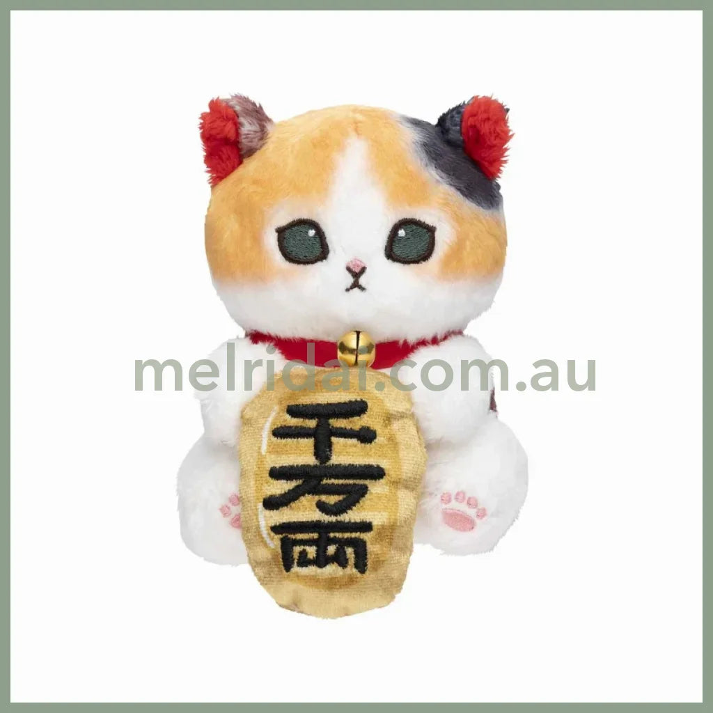 Mofusand | Desktop Hanging Plush Toy H120×W75×D110Mm 猫福 毛绒玩偶/摆件/电脑装饰 招福小判
