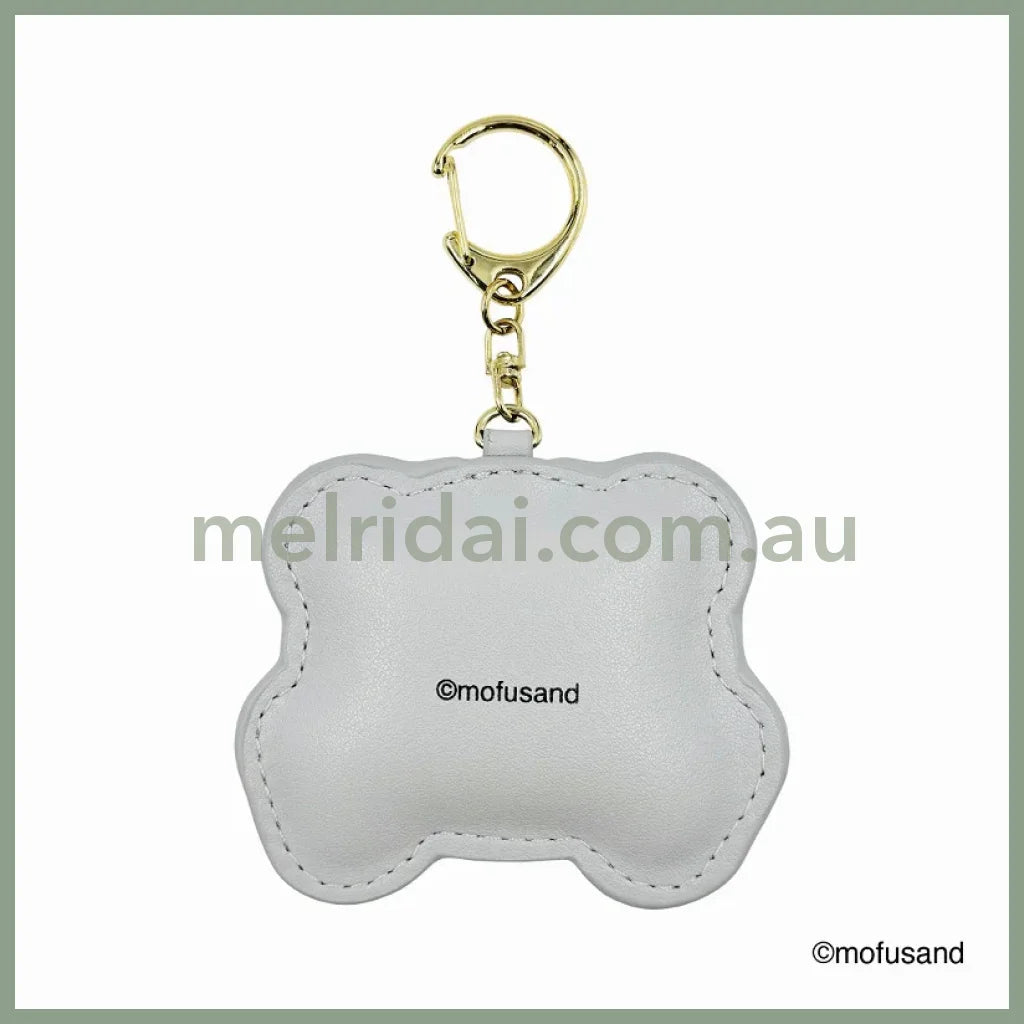 MOFUSAND | Fluffy and Fuzzy Patch Keychain 78×65×10mm (Panda Cat Nyan)
