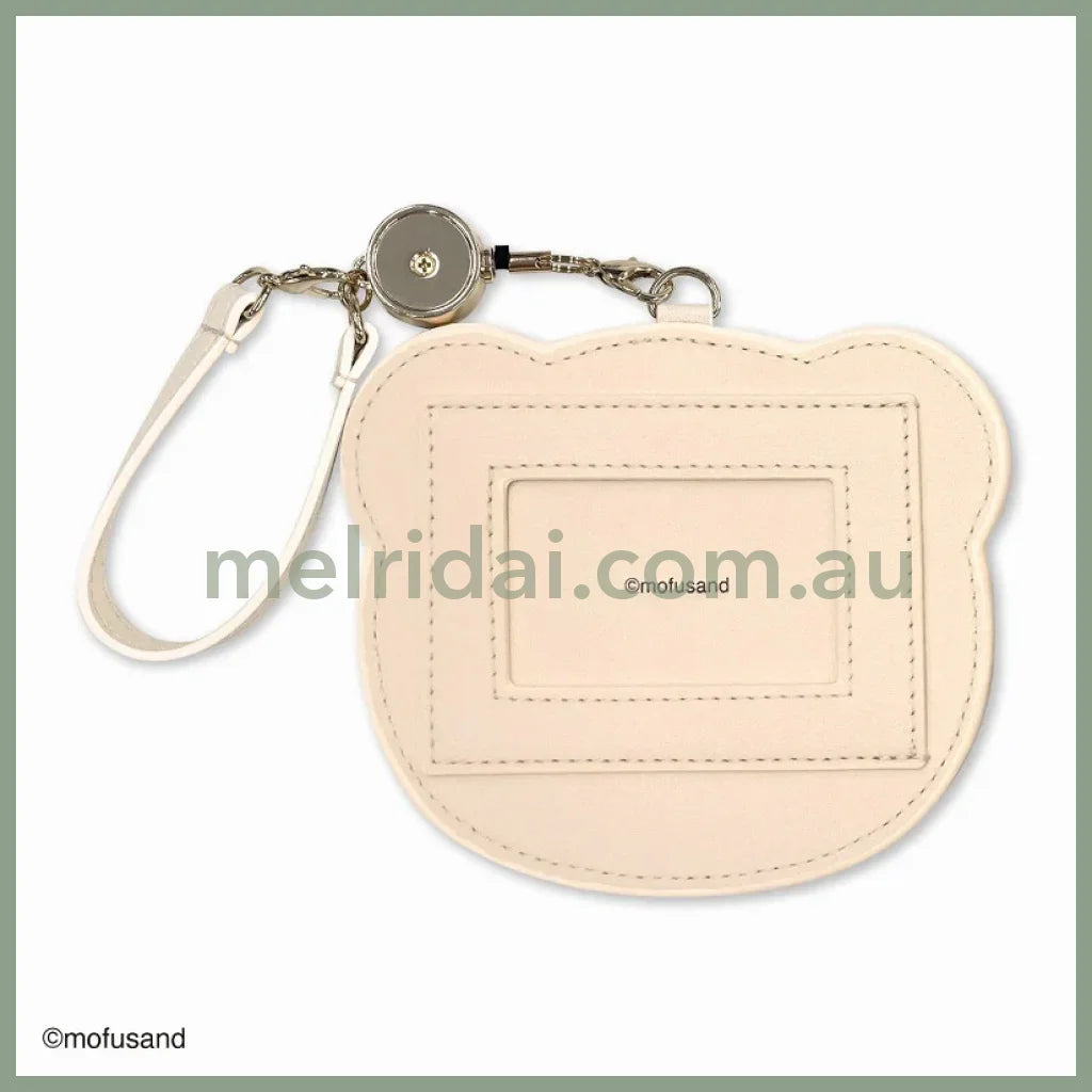 Mofusand | Fluffy Pass Case Card Holder With Reel H135 X W115 D5Mm (Panda)