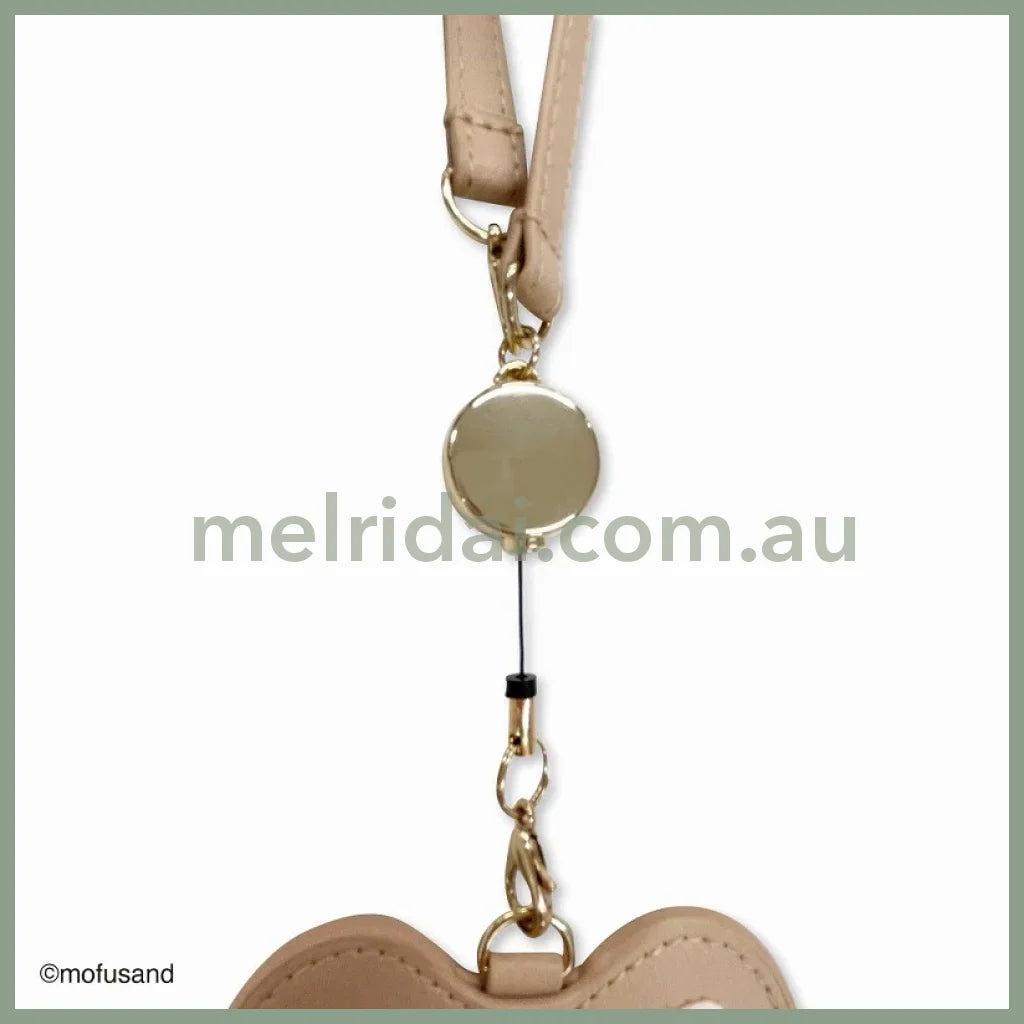 Mofusand | Fluffy Pass Case Card Holder With Reel H135 X W115 D5Mm (Rabbit)