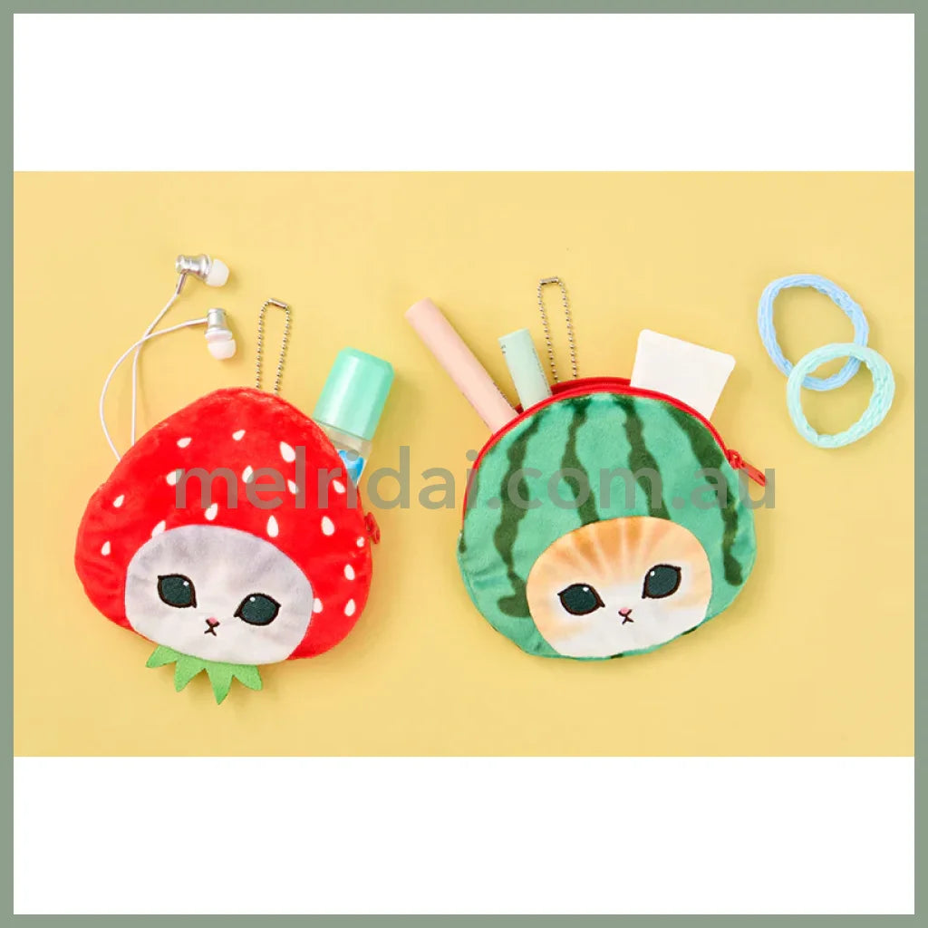 Mofusand | Fruit Pouch & Keychain Secret Approx.10*15*10Mm 猫福 水果系列 收纳小包/零钱包挂件 盲盒 随机一款