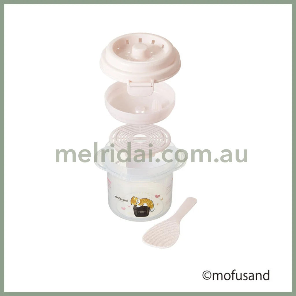Mofusand | Heating Container 640Ml 猫福 微波炉煮饭器 附赠小饭勺 可用于微波炉煮饭