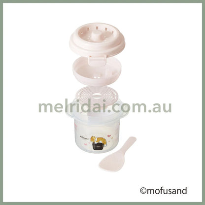Mofusand | Heating Container 640Ml 猫福 微波炉煮饭器 附赠小饭勺 可用于微波炉煮饭