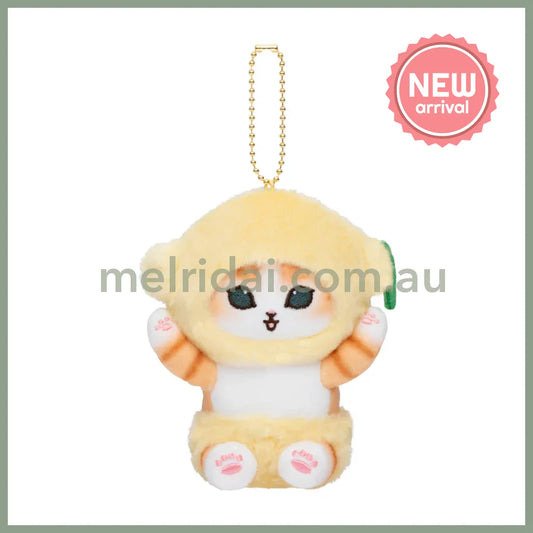 MOFUSAND | Lemon Mascot Holder Keychain Bag Charm H170 x W100 x D90mm (Vegetable & Fruits2)