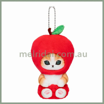Mofusand | Mascot Holder Keychain Approx.130Cm (Vegetable & Fruits2) 猫福 毛绒挂件/包挂/钥匙链（蔬菜水果系列2） Apple