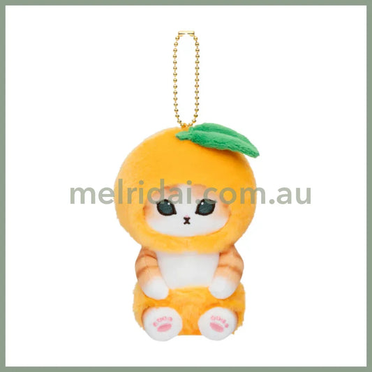 Mofusand | Mascot Holder Keychain Approx.130Cm (Vegetable & Fruits2) 猫福 毛绒挂件/包挂/钥匙链(蔬菜水果系列2) Orange