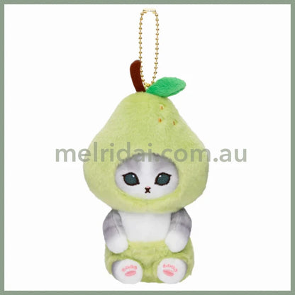 Mofusand | Mascot Holder Keychain Approx.130Cm (Vegetable & Fruits2) 猫福 毛绒挂件/包挂/钥匙链（蔬菜水果系列2） Pear