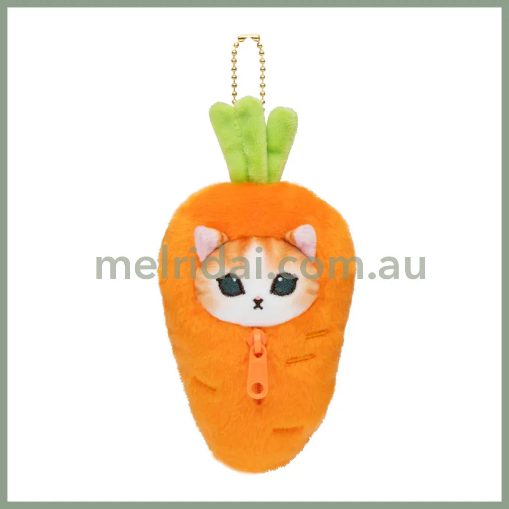 Mofusand | Mascot Holder Keychain Approx.130Cm (Vegetable & Fruits3) 猫福 毛绒挂件/包挂/钥匙链（蔬菜水果系列3） Carrot