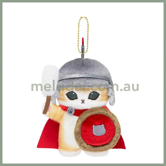 MOFUSAND | Mascot Holder Plush Keychain 155×120×90mm (Mofumofu Journey Cat -Soldier)