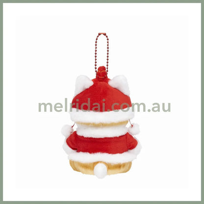 Mofusand | Mascot Holder Plush Keychain Chinese Clothes W100 X H140 D100 Mm (Nyan Red Hat)