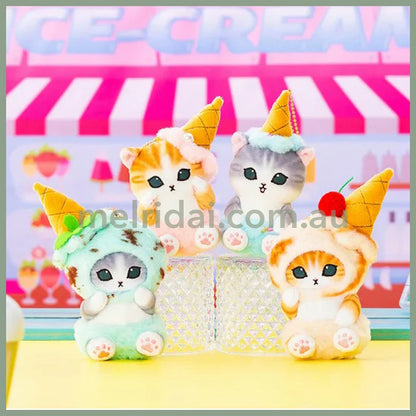 Mofusand | Mascot Holder Plush Keychain H140×W75×D90Mm (Ice Cream)
