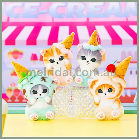 Mofusand | Mascot Holder Plush Keychain H140×W75×D90Mm (Ice Cream)