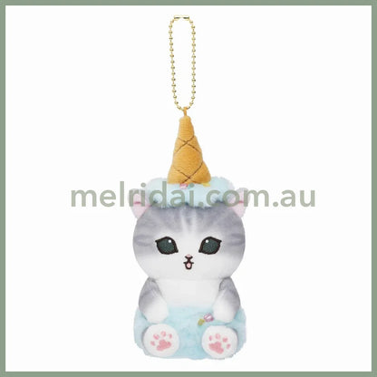 Mofusand | Mascot Holder Plush Keychain H140×W75×D90Mm (Ice Cream) Soda
