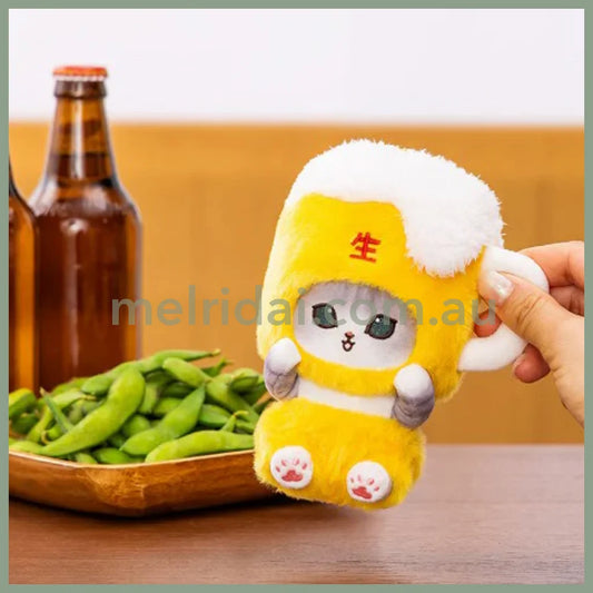 Mofusand | Mascot Holder Plush Keychain H165×W115×D80Mm (Beer Cat Nyan)