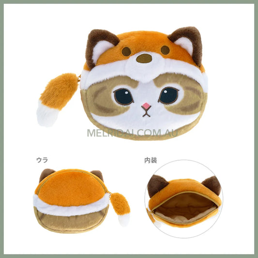 Mofusand | Mascot Pouch Pencil Case H210×W180×D55Mm (Fox Nyan)