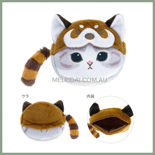 Mofusand | Mascot Pouch Pencil Case H210×W180×D55Mm (Red Panda Nyan)