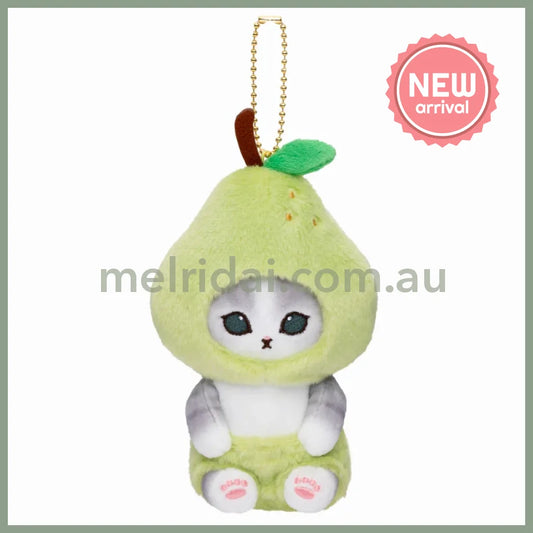MOFUSAND | Pear Mascot Holder Keychain Bag Charm H170 x W100 x D90mm (Vegetable & Fruits2)