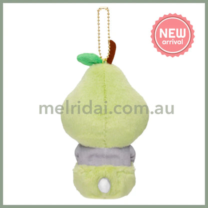 MOFUSAND | Pear Mascot Holder Keychain Bag Charm H170 x W100 x D90mm (Vegetable & Fruits2)