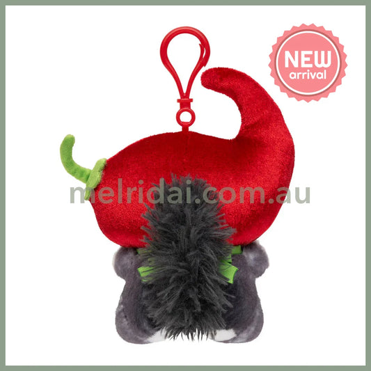 MOFUSAND | Plush Keychain Bag Charm 145×85×125mm (Angry Chili Pepper Cat)