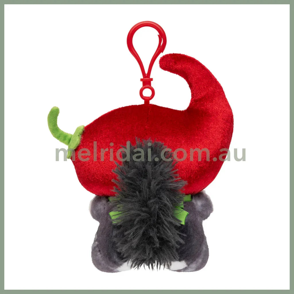 MOFUSAND | Plush Keychain Bag Charm 145×85×125mm (Angry Chili Pepper Cat)