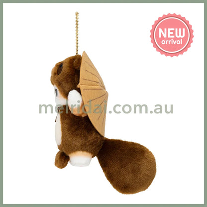 MOFUSAND | Plush Keychain Bag Charm Dangling Tail Shigaraki Raccoon Dog Cat 170×95×125mm