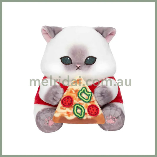 MOFUSAND | Plush Toy 190×160×215mm (Mofumofu Journey Cat -Chubby Pizza)