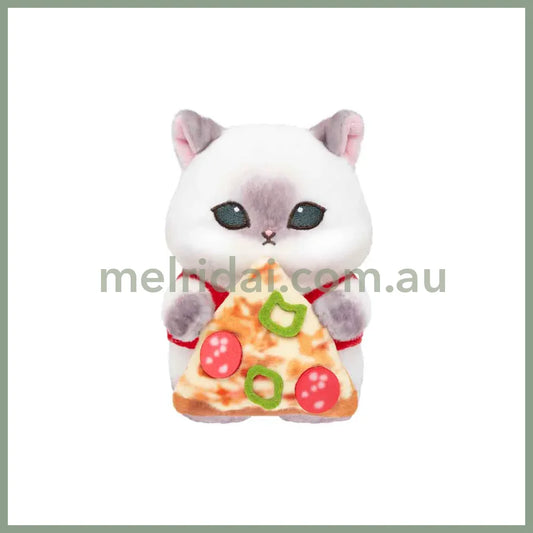 MOFUSAND | Plush Toy Desktop Hanging 190×160×215mm (Mofumofu Journey Cat -Chubby Pizza)