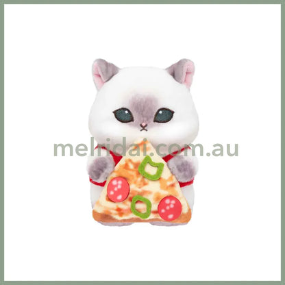 MOFUSAND | Plush Toy Desktop Hanging 190×160×215mm (Mofumofu Journey Cat -Chubby Pizza)