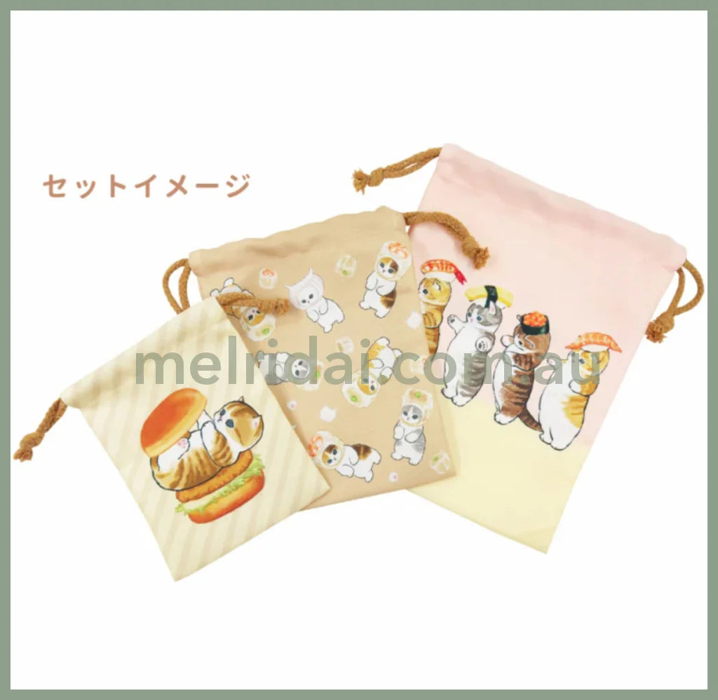 Mofusandpouch Set 3 Size Kinchaku +