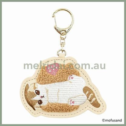 Mofusand | Sagara Embroidery Keychain H65 × W90 D17Mm (Nyanko Sweets)
