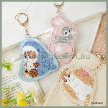 Mofusand | Sagara Embroidery Keychain H65 × W90 D17Mm (Nyanko Sweets)