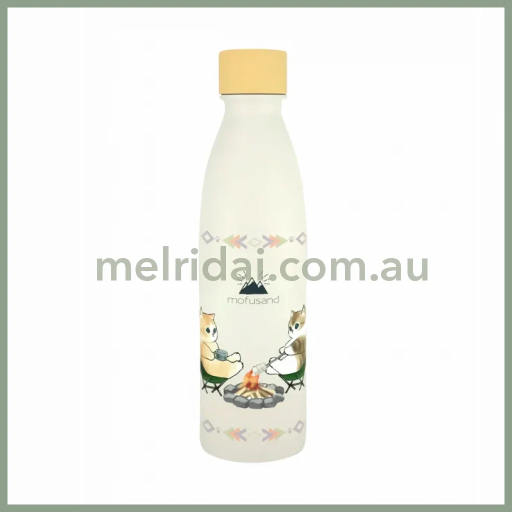 Mofusand | Stainless Bottle For Sparlling 530Ml (Camp) 猫福 不锈钢保温杯/保冷杯 气泡水专用（露营）