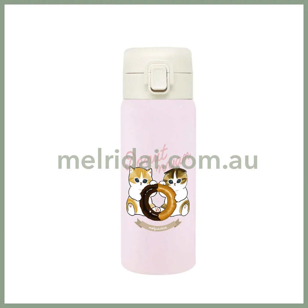 MOFUSAND | Stainless One-Push Bottle 350ml (Donut Meow)