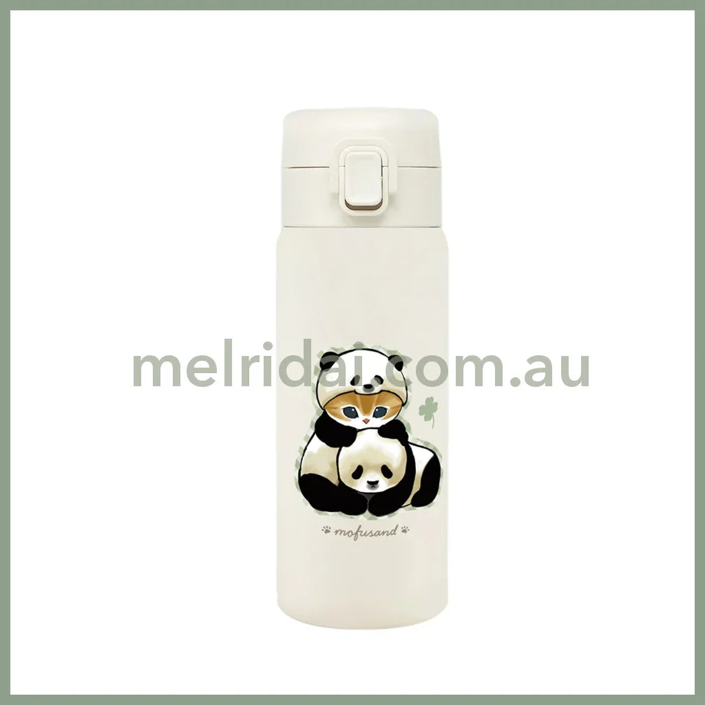 MOFUSAND | Stainless One-Push Bottle 350ml (Panda Meow)