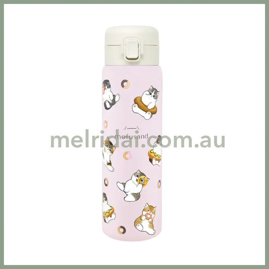 MOFUSAND | Stainless One-Push Bottle 480ml (Donut Meow)