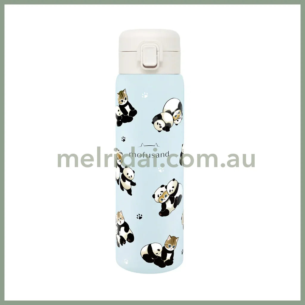 MOFUSAND | Stainless One-Push Bottle 480ml (Panda Meow)