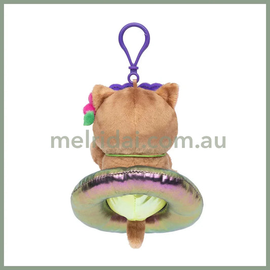 MOFUSAND | Tanned Gal Swimming Ring Mascot Holder Keychain Bag Charm H140 x W115 x D90mm (Sunburn)