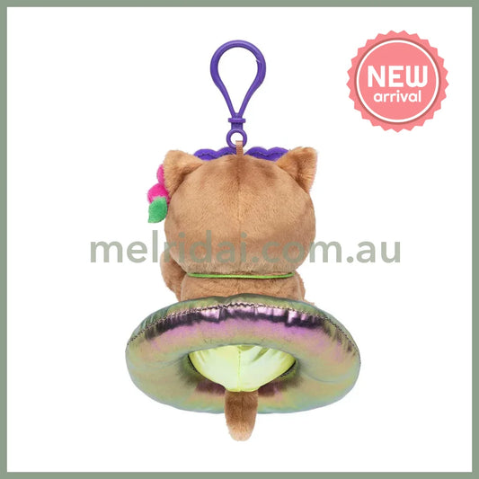 MOFUSAND | Tanned Gal Swimming Ring Mascot Holder Keychain Bag Charm H140 x W115 x D90mm (Sunburn)