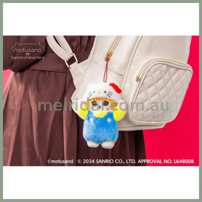 Mofusand X Sanrio | Mascot Holder Keychain Part2 Approx.13Cm 猫福 三丽鸥合作联名款 玩偶挂件/包挂/钥匙链 凯蒂猫Hello Kitty