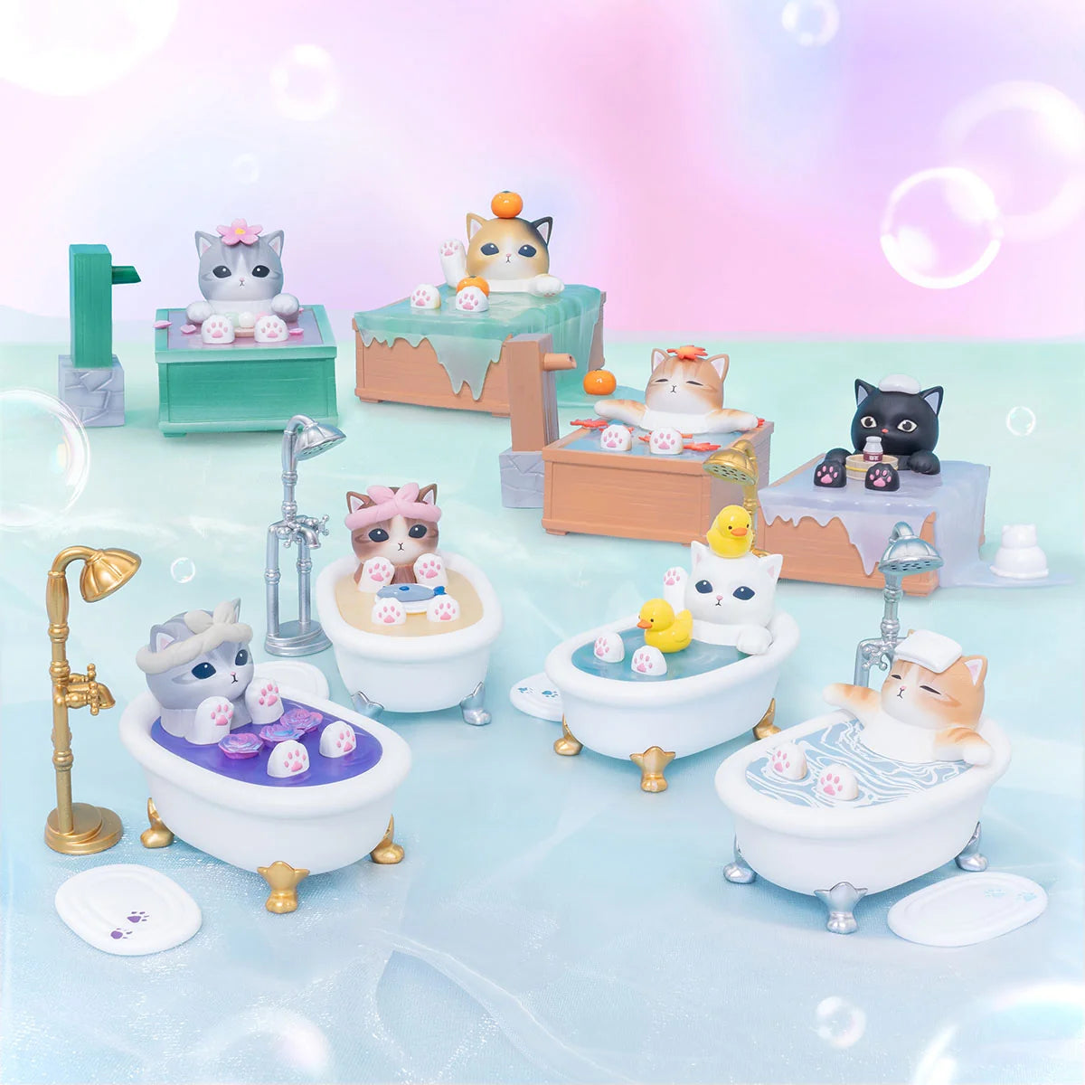 Mofusand | GPSBOX Good Bath Cat Figure Collection Blind Box 70x75x75mm