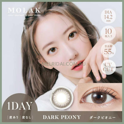 Molak 10Pcs Dark Peony -5.00