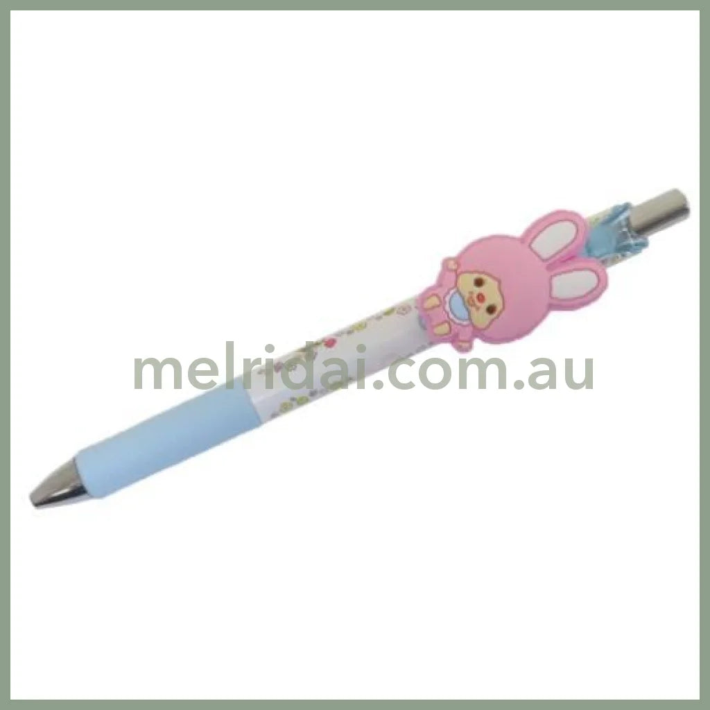 MONCHHICHI | Ballpoint Pen Gel Pen with Mascot W150×φ12mm (Blue)